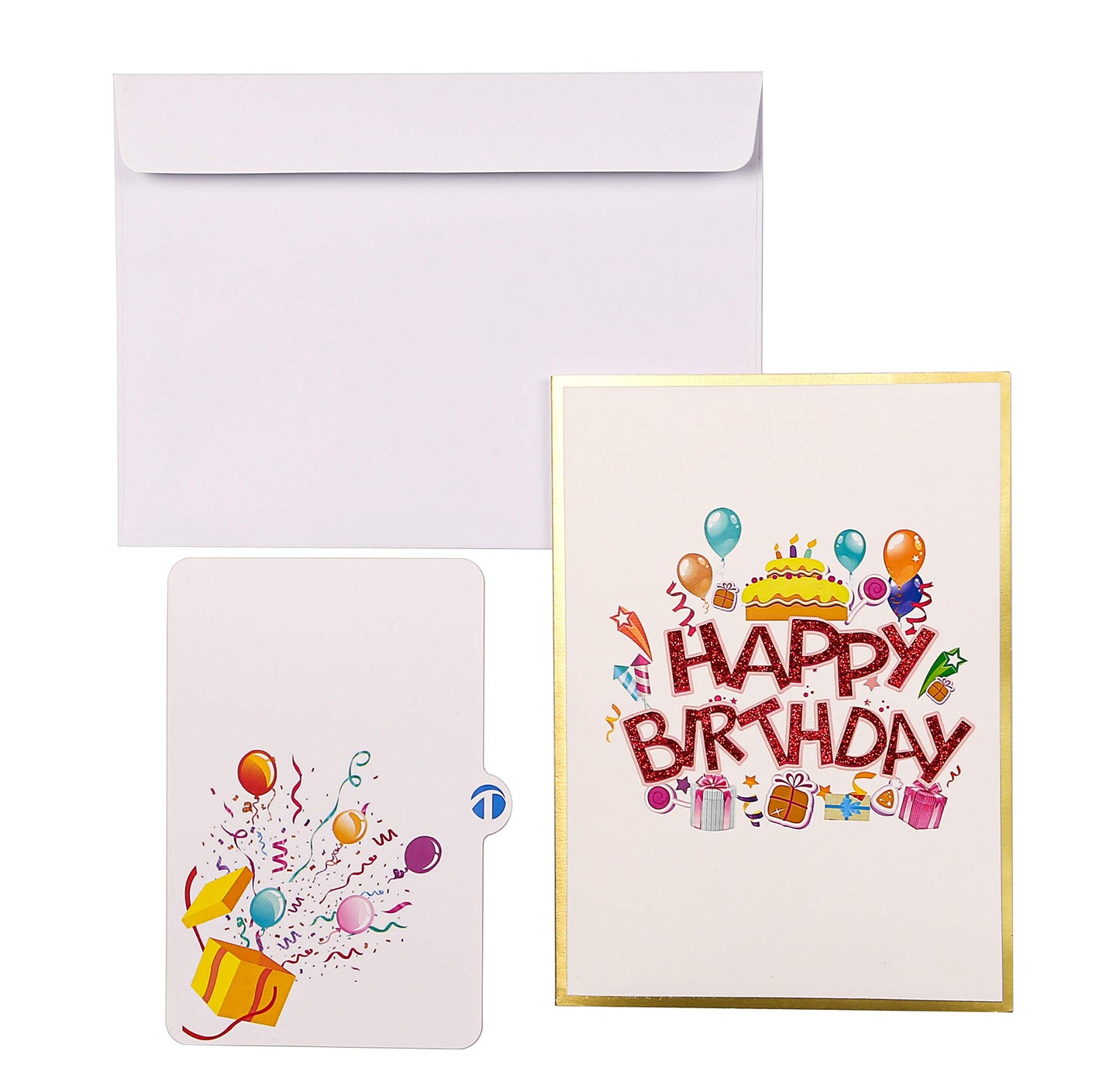 Birthday Card Ballon and Gift Box